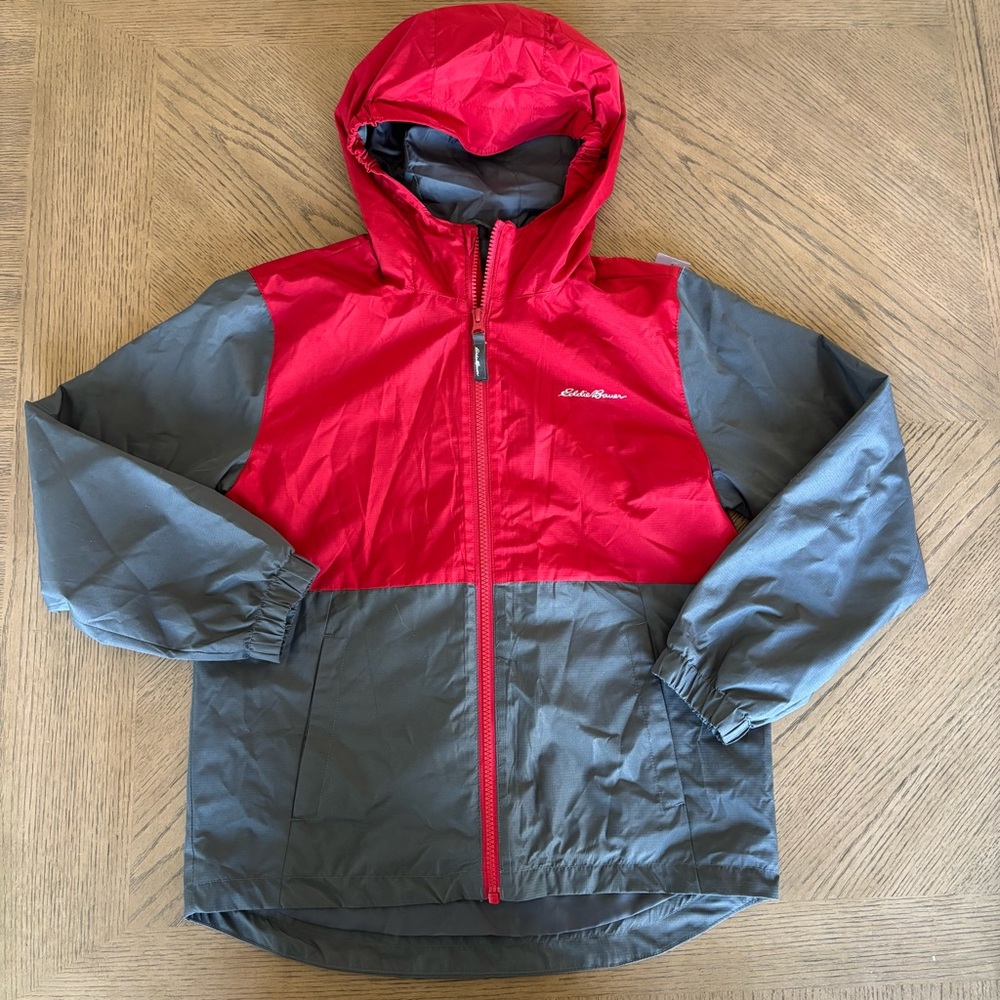 Eddie Bauer Kids Raincoat in Red and Gray